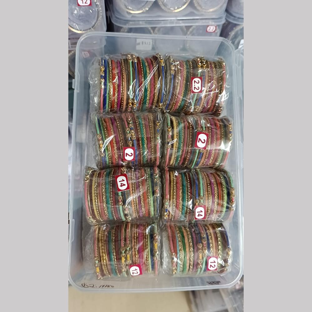 Pratima Jewellery Mart Mix Size Bangles Set (Small Size)