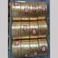 Pratima Jewellery Mart Gold Plated Mix Size Bangles Set