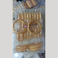 Pratima Jewellery Mart Premium Designer Kundan Stone Bangles Set