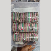 Pratima Jewellery Mart Statement Metal Bangles Set for Women