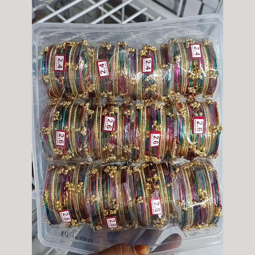 Pratima Jewellery Mart Statement Metal Kashmiri Bangles Set for Women