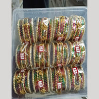 Pratima Jewellery Mart Statement Metal Kashmiri Bangles Set for Women