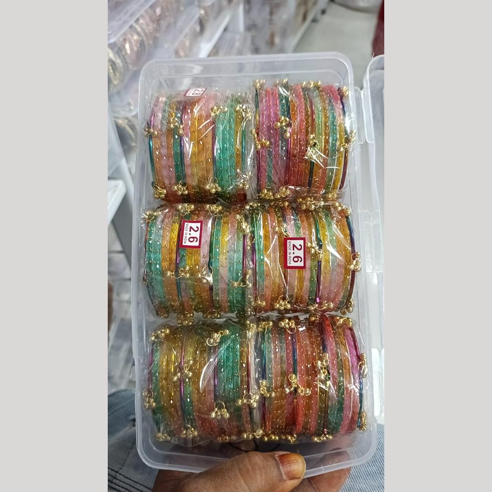 Pratima Jewellery Mart Statement Kashmiri Glass Bangles Set for Women