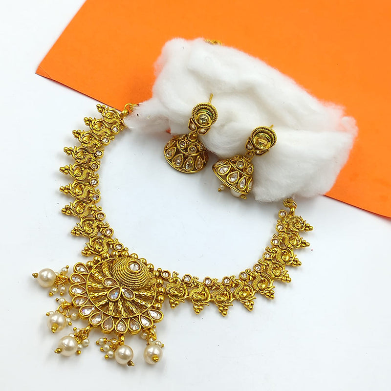 Manisha Jewellery  Gold Plated  Necklace Set