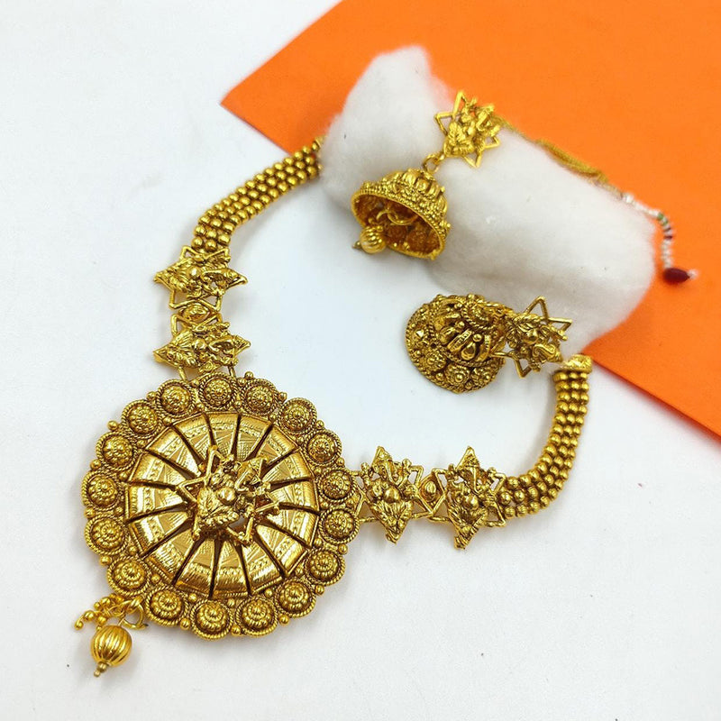 Manisha Jewellery  Gold Plated  Necklace Set