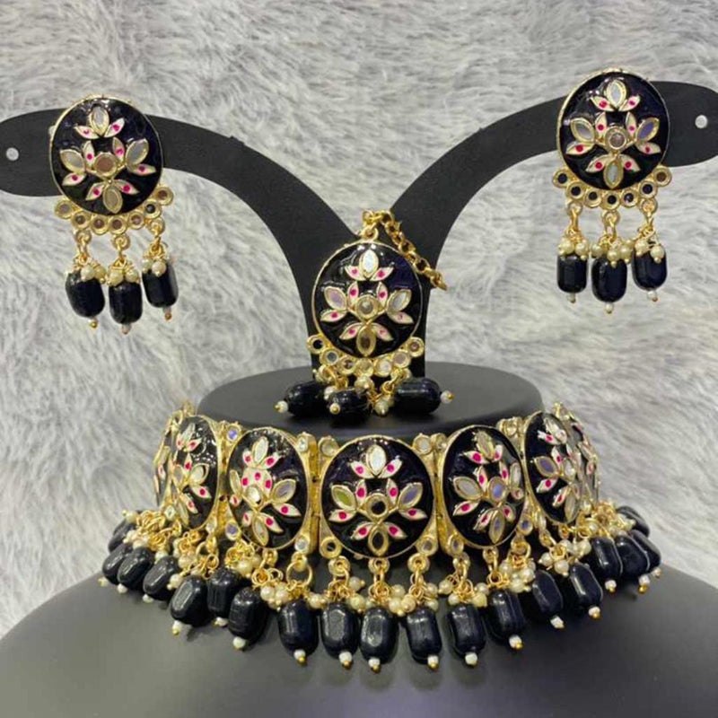 Manisha Jewellery Gold Plated Meenakari Necklace Set