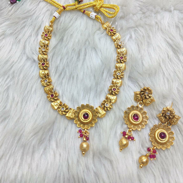 Manisha Jewellery Gold Plated Necklace Set