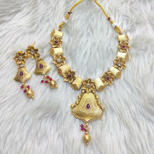 Manisha Jewellery Gold Plated Necklace Set