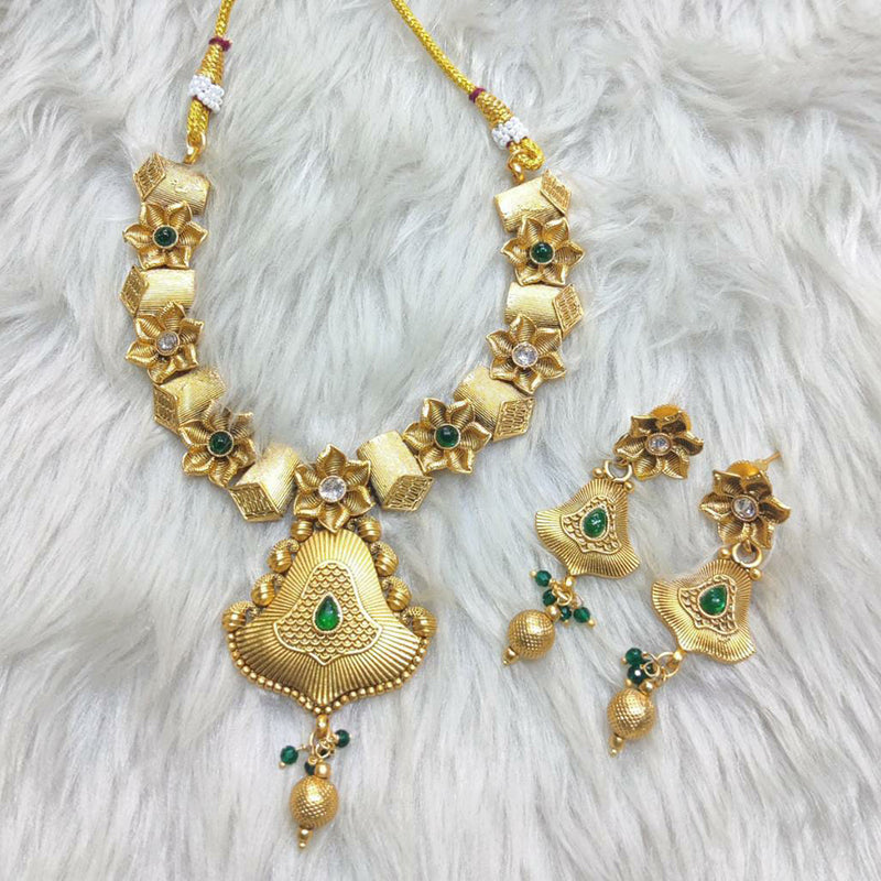 Manisha Jewellery Gold Plated Necklace Set