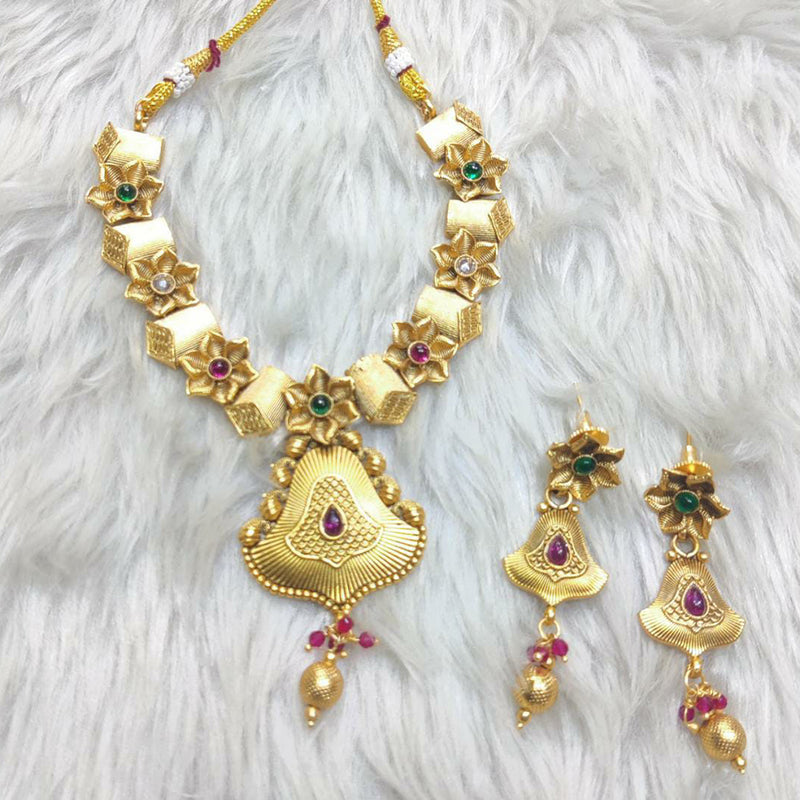 Manisha Jewellery Gold Plated Necklace Set