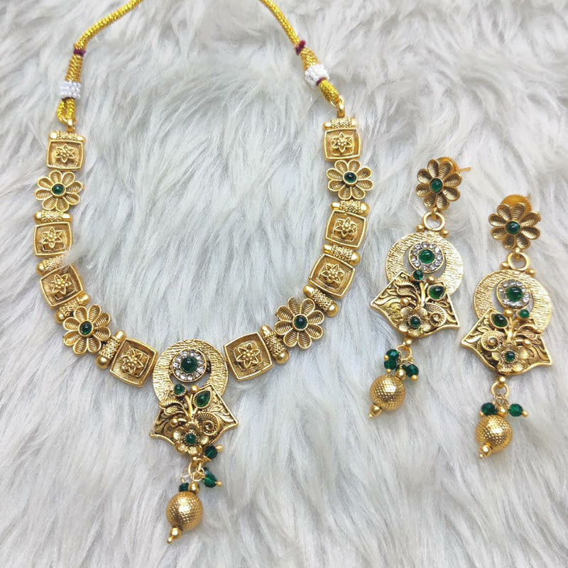 Manisha Jewellery Gold Plated Necklace Set