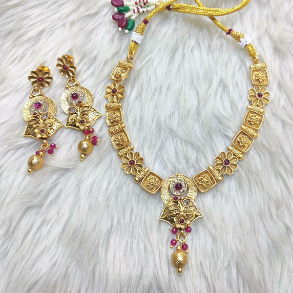 Manisha Jewellery Gold Plated Necklace Set