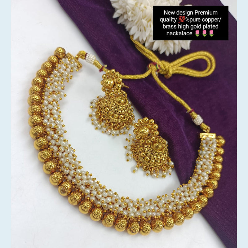 Manisha Jewellery Gold Plated Necklace Set