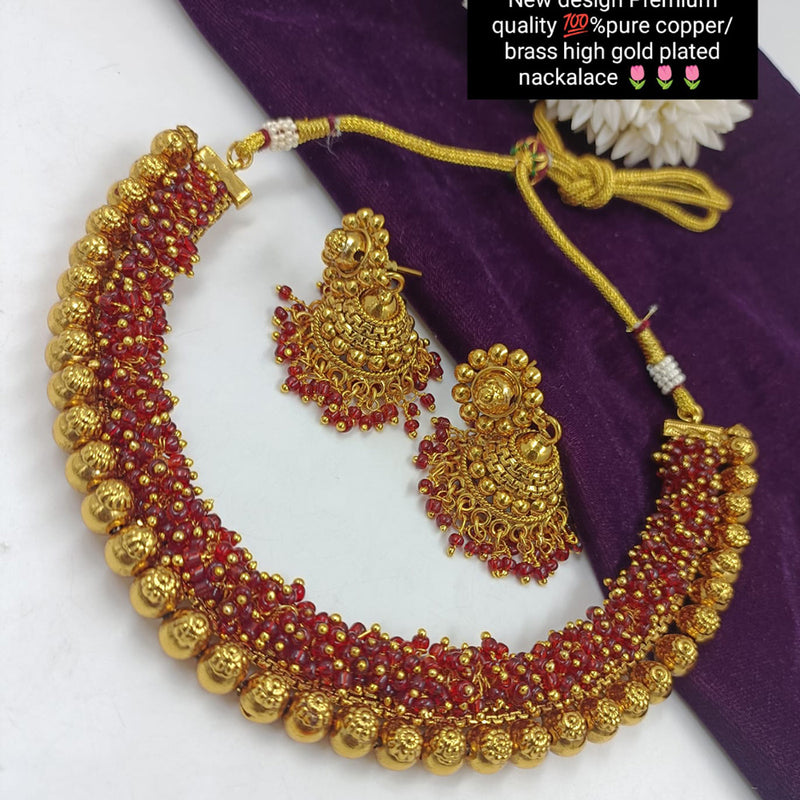 Manisha Jewellery Gold Plated Necklace Set