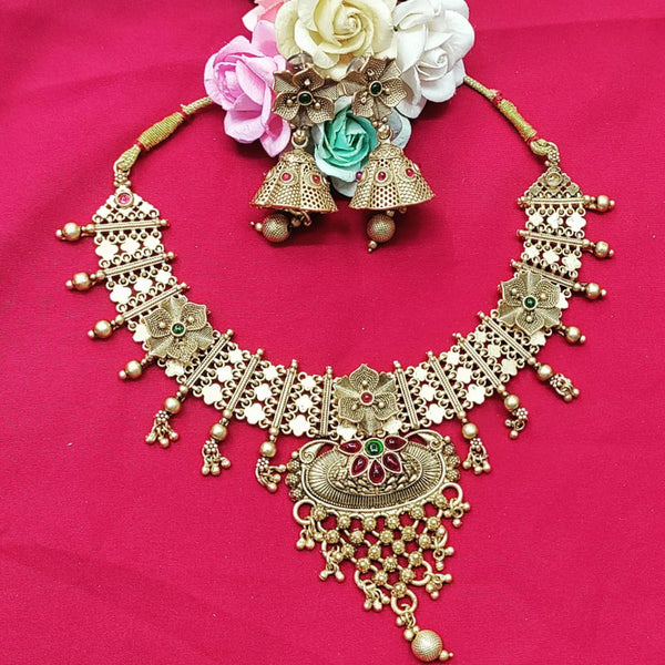 Manisha Jewellery Gold Plated Necklace Set