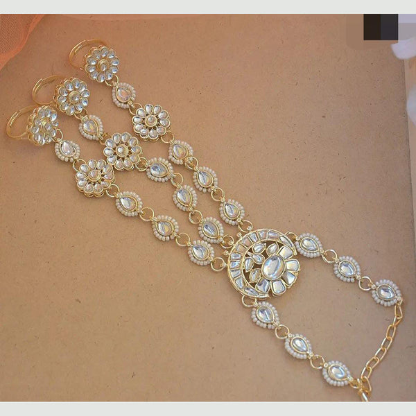Manisha Jewellery Gold Plated Hand Harness