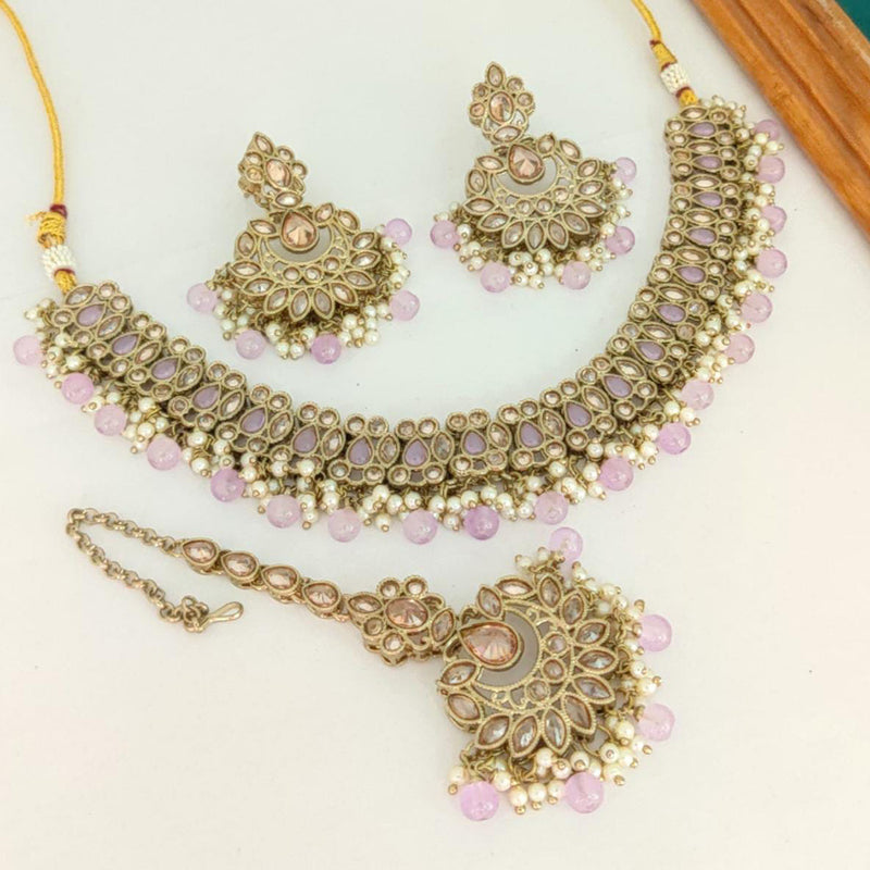 Manisha Jewellery Gold Plated  Necklace Set