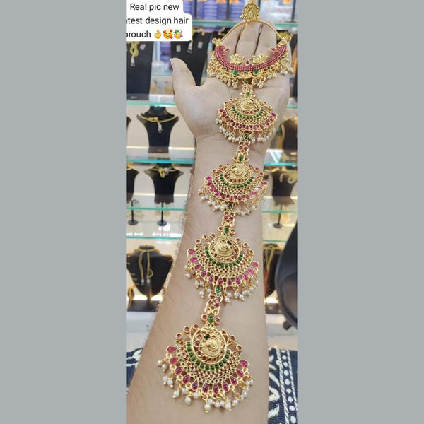 Manisha Jewellery Gold Plated Hair Choti