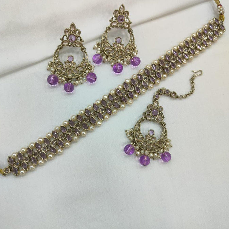 Manisha Jewellery Gold Plated Choker Necklace Set