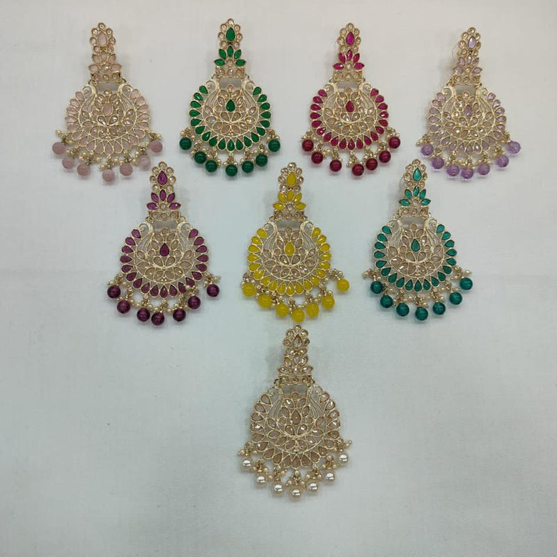 Manisha Jewellery Gold Plated Crystal Stone Dangler Earrings