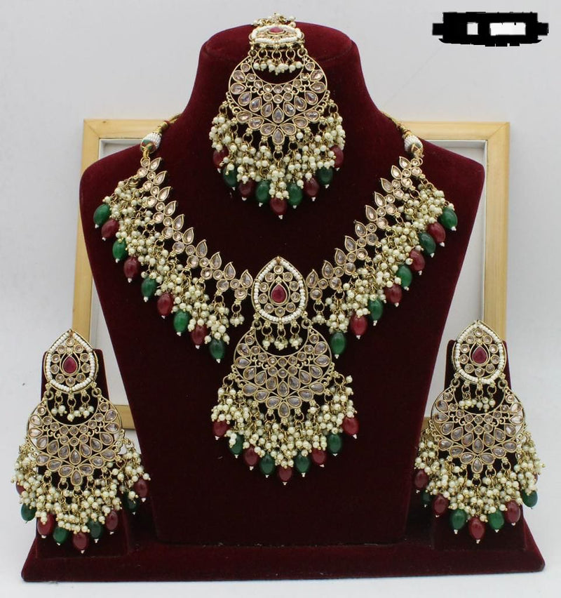 Manisha Jewellery Gold Plated Necklace Set