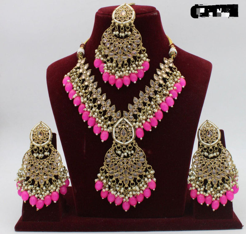 Manisha Jewellery Gold Plated Necklace Set