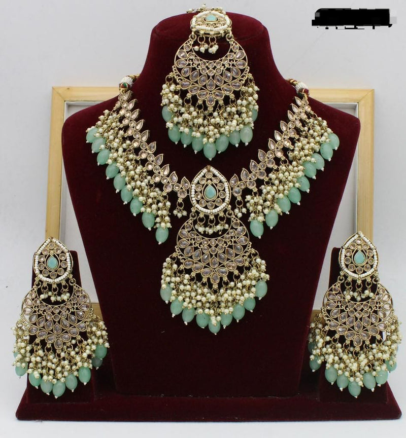 Manisha Jewellery Gold Plated Necklace Set