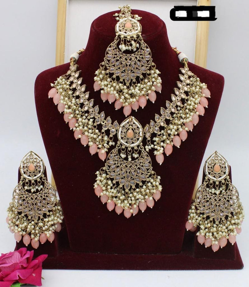 Manisha Jewellery Gold Plated Necklace Set