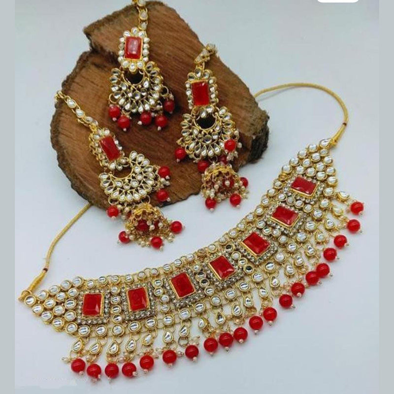 Manisha Jewellery Gold Plated Choker Necklace Set