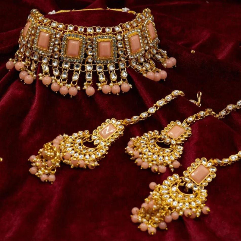 Manisha Jewellery Gold Plated Choker Necklace Set