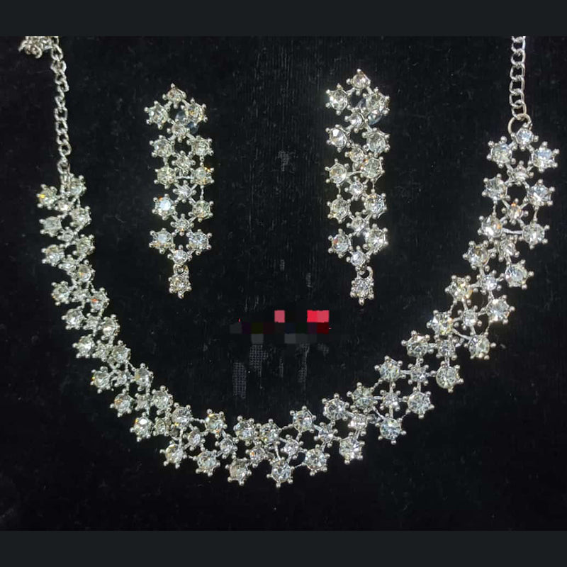 Manisha Jewellery Silver Plated Necklace Set