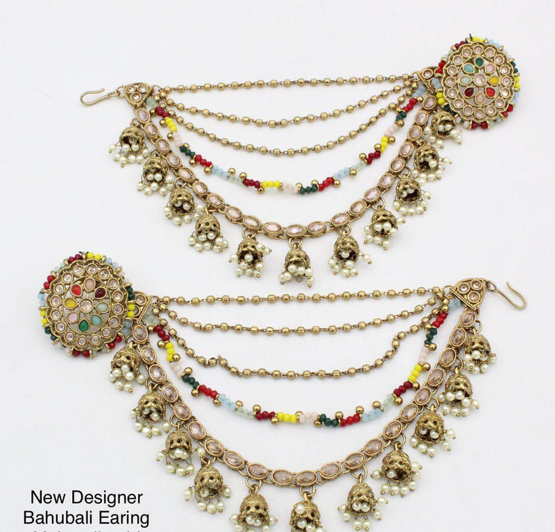 Manisha Jewellery Gold Plated Kanchain Earrings