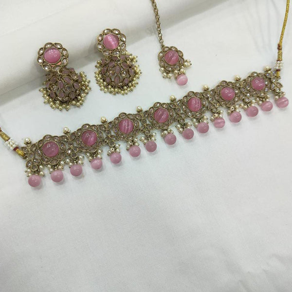 Manisha Jewellery Gold Plated Choker Necklace Set