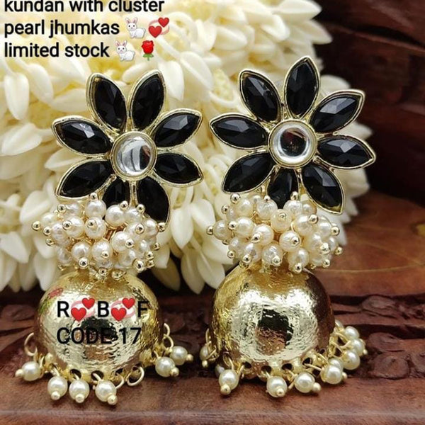 Manisha Jewellery Gold Plated Pearl Jhumki Earrings