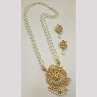 Manisha Jewellery Gold Plated Pearl Long Necklace Set