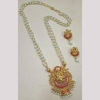 Manisha Jewellery Gold Plated Pearl Long Necklace Set