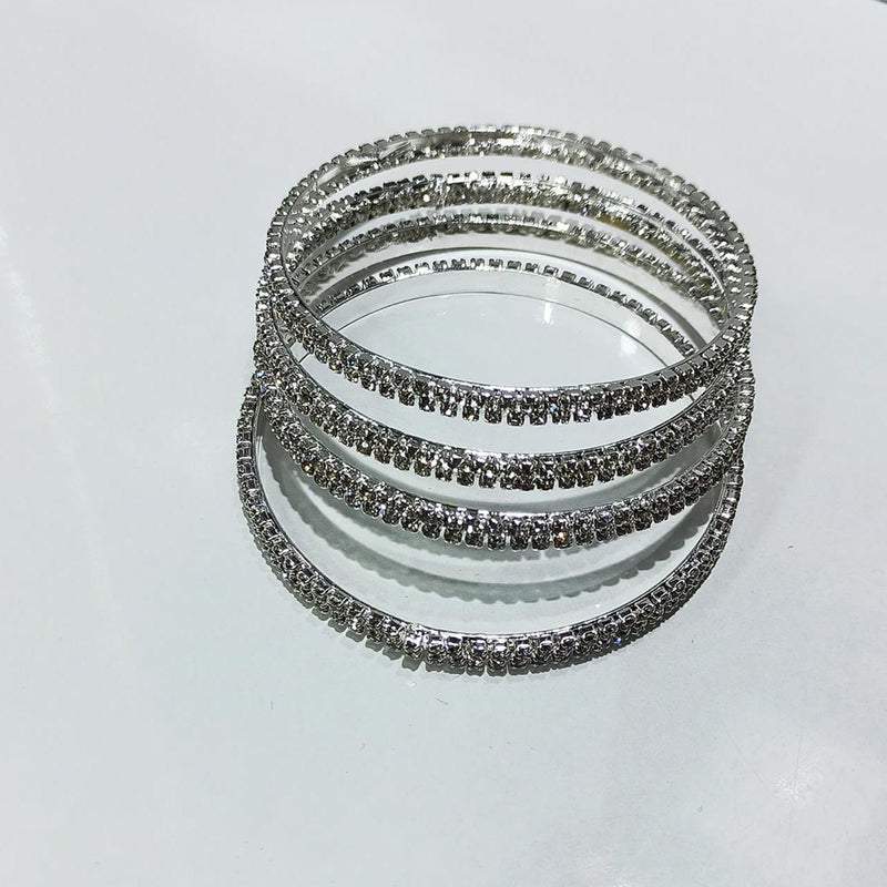 Manisha Jewellery Silver Plated Bangle Set