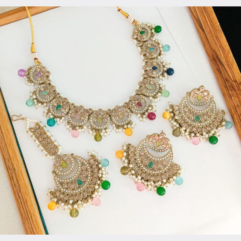 Manisha Jewellery Gold Plated Necklace Set