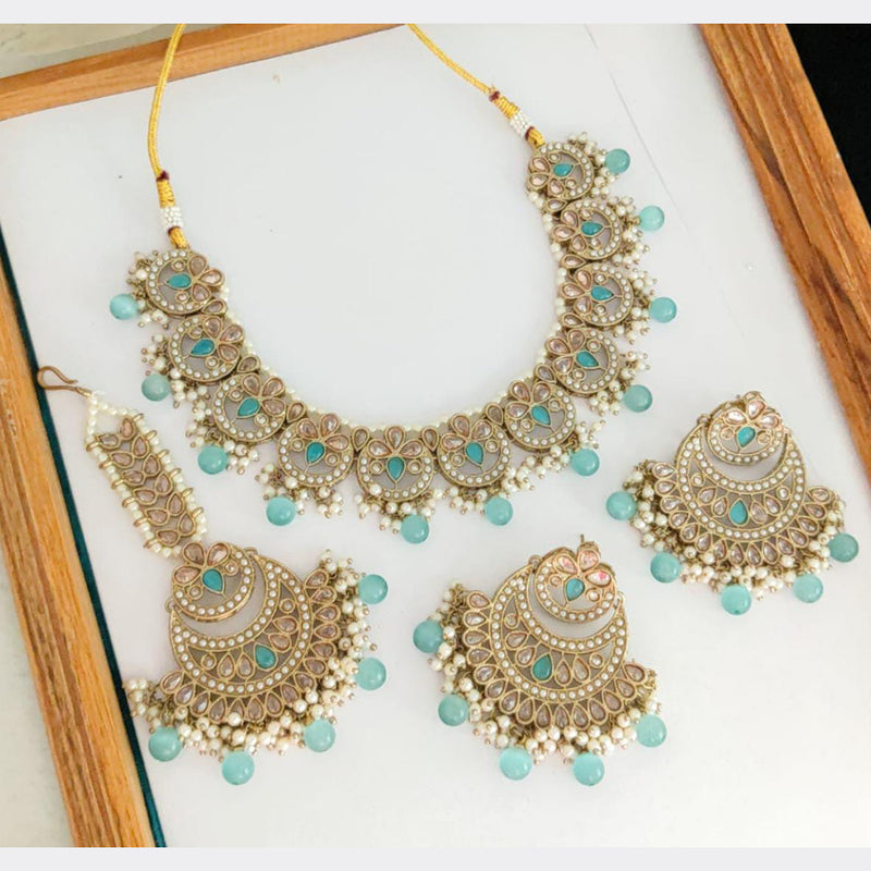 Manisha Jewellery Gold Plated Necklace Set