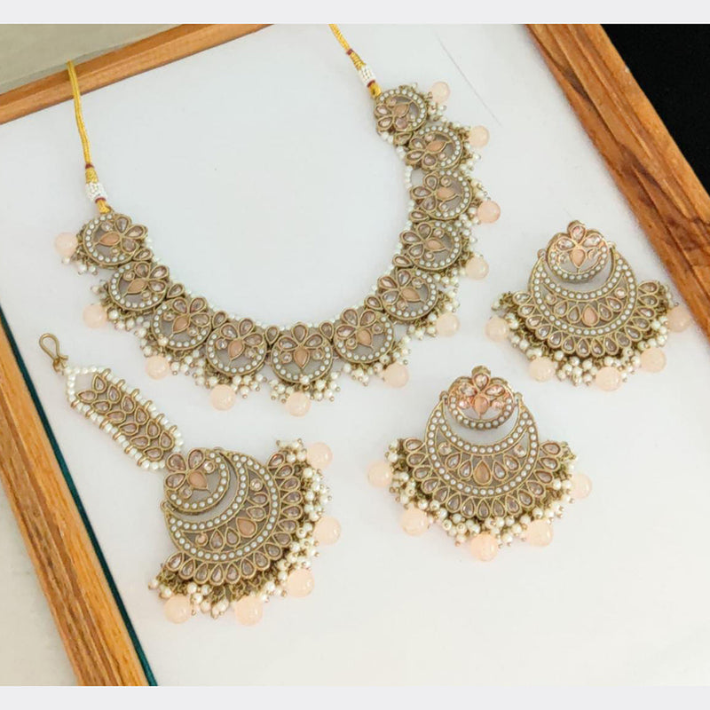 Manisha Jewellery Gold Plated Necklace Set