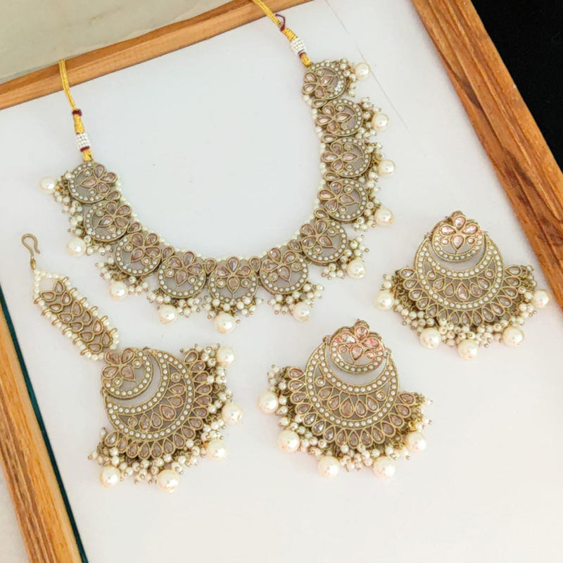 Manisha Jewellery Gold Plated Necklace Set