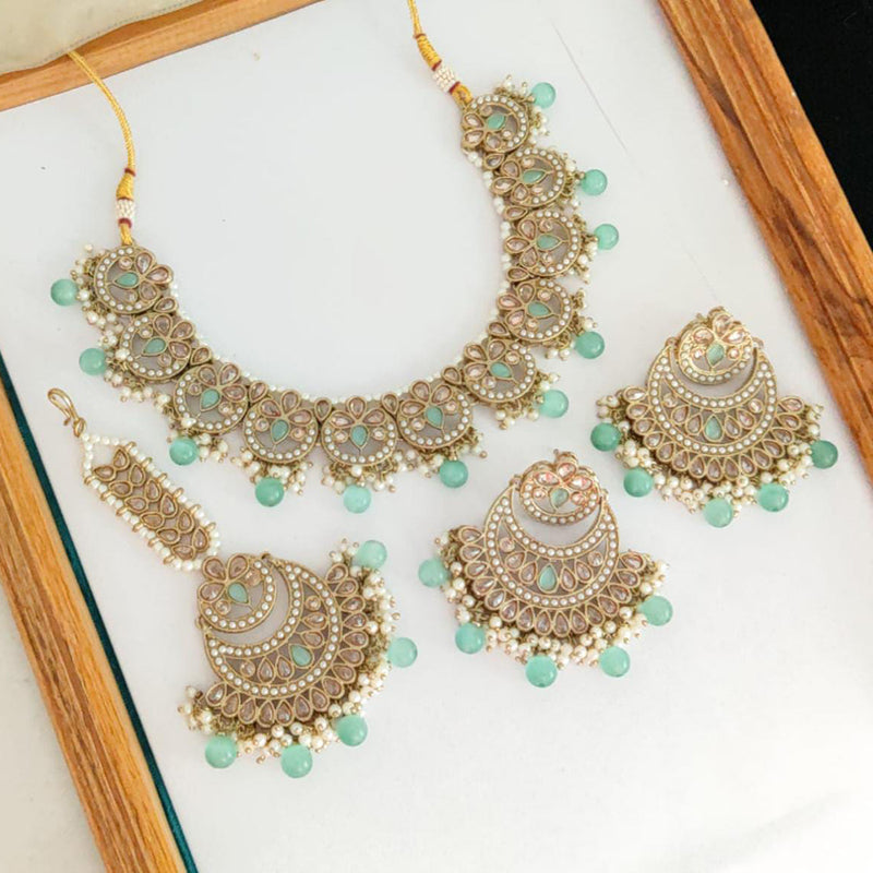 Manisha Jewellery Gold Plated Necklace Set