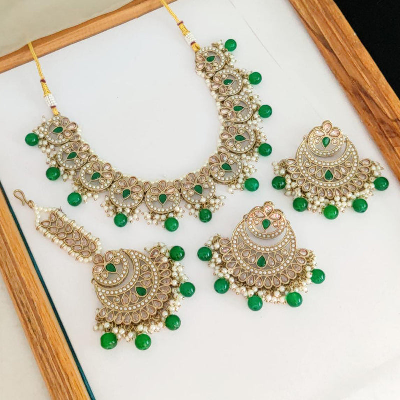 Manisha Jewellery Gold Plated Necklace Set