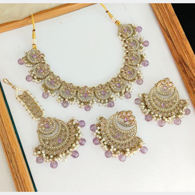 Manisha Jewellery Gold Plated Necklace Set