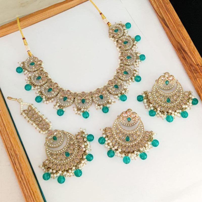 Manisha Jewellery Gold Plated Necklace Set