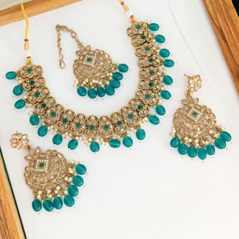 Manisha Jewellery Gold Plated Necklace Set