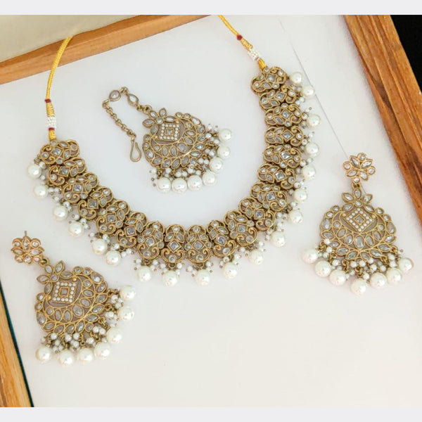 Manisha Jewellery Gold Plated Necklace Set