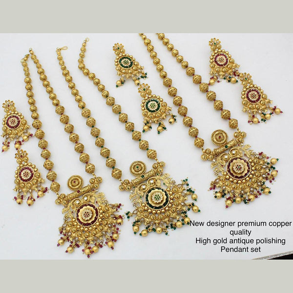 Manisha Jewellery Gold Plated Long Necklace Set