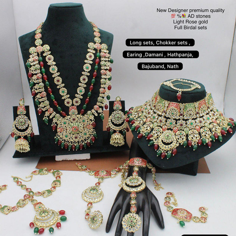 Manisha Jewellery Gold Plated Bridal Necklace Set