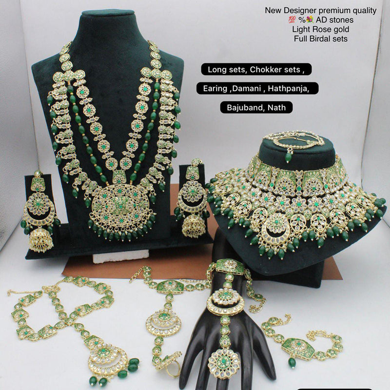 Manisha Jewellery Gold Plated Bridal Necklace Set